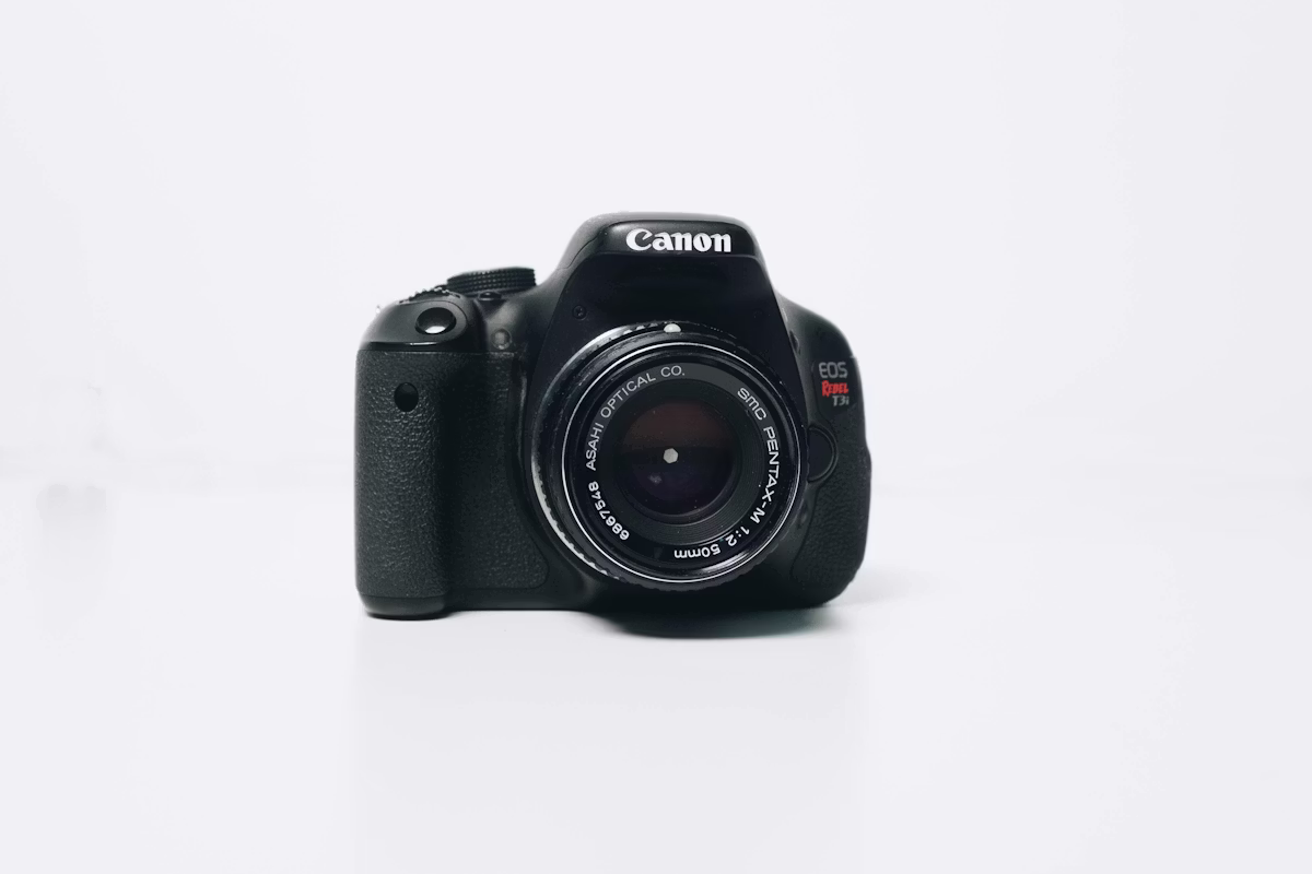 Professional photography equipment and camera setup for business and product photography