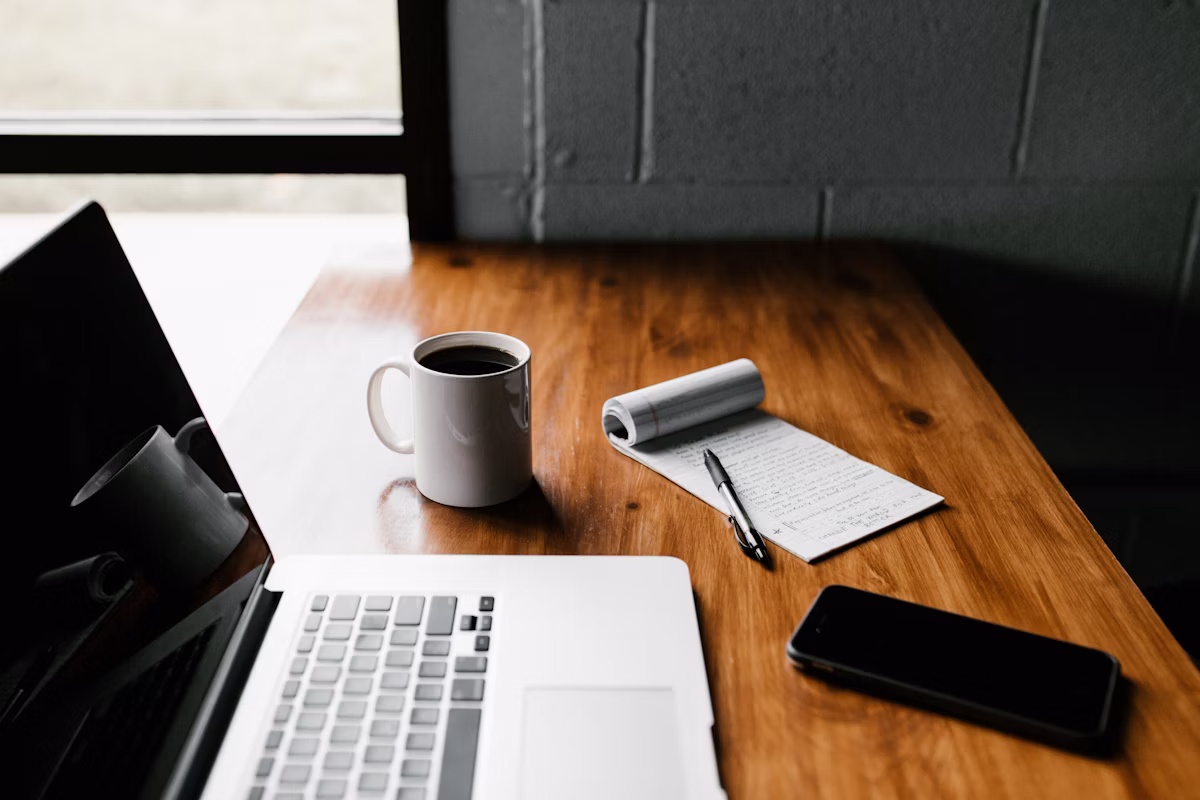 Laptop with spreadsheet open for citation audit tracking